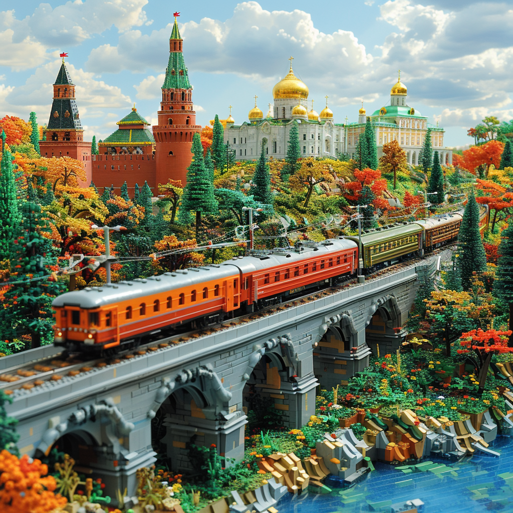 Lego Moscow Cityscape View