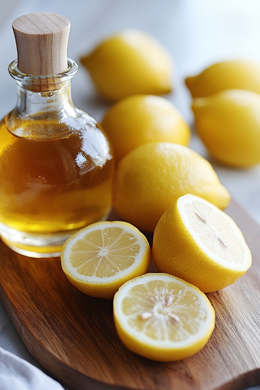 Lemon Extract Oil Cookbook Background