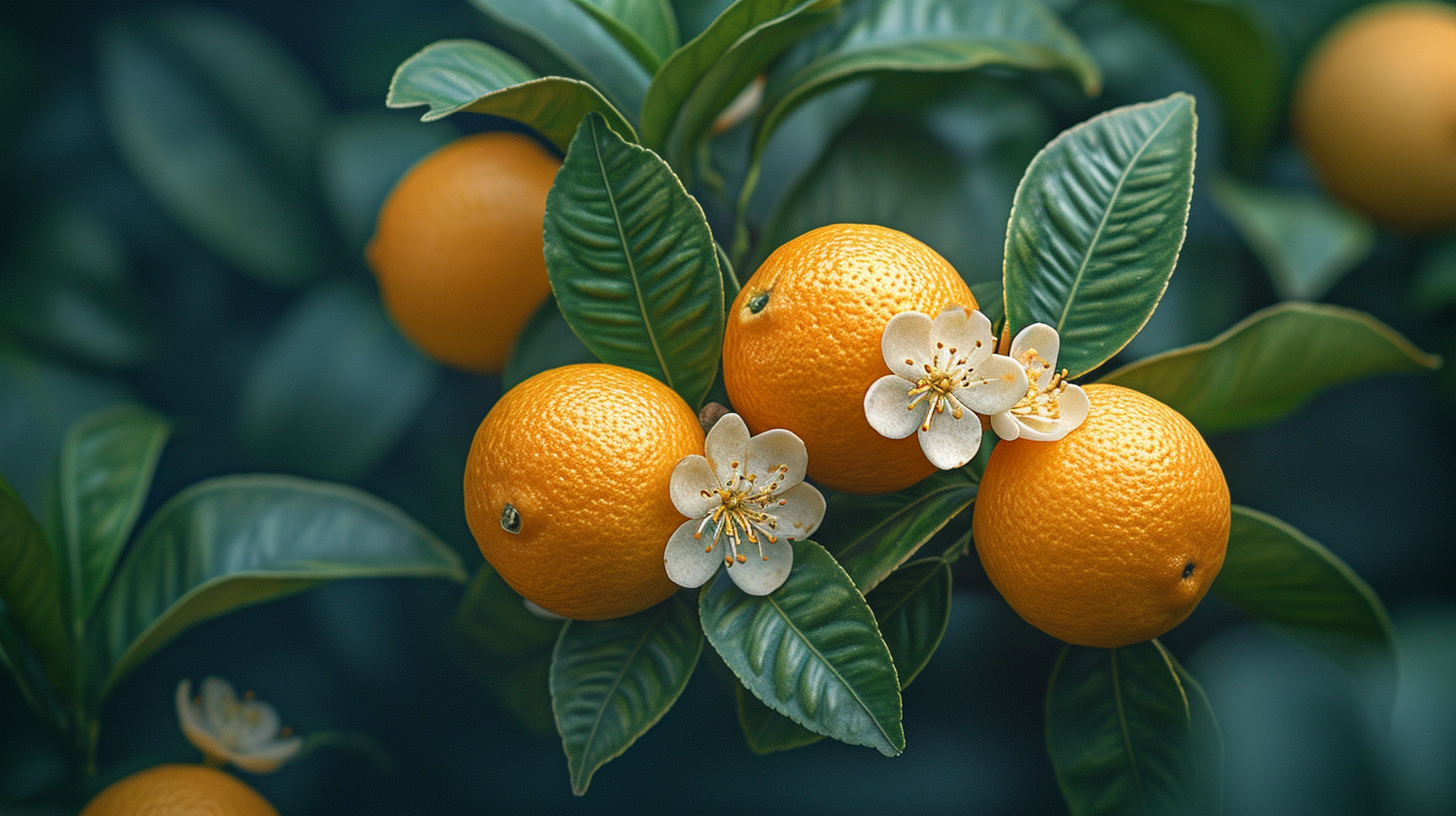 Lemon Fruit on Branch Image