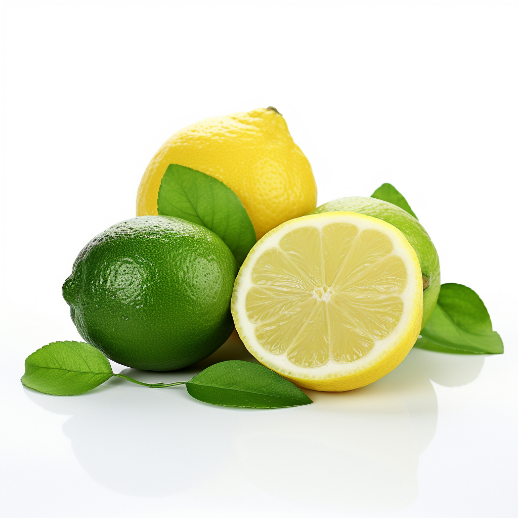 Delicious lemon and lime fruits