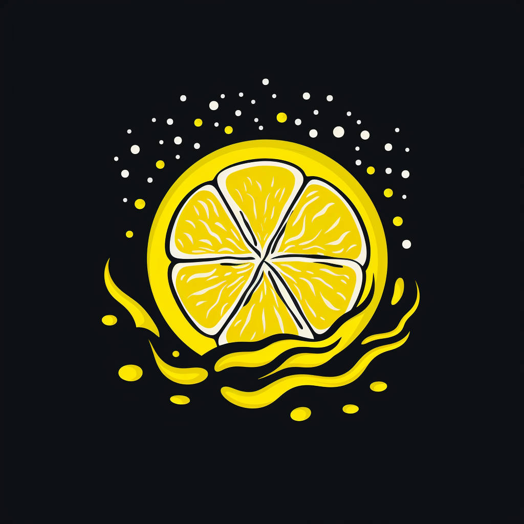 Unique lemon line logo design