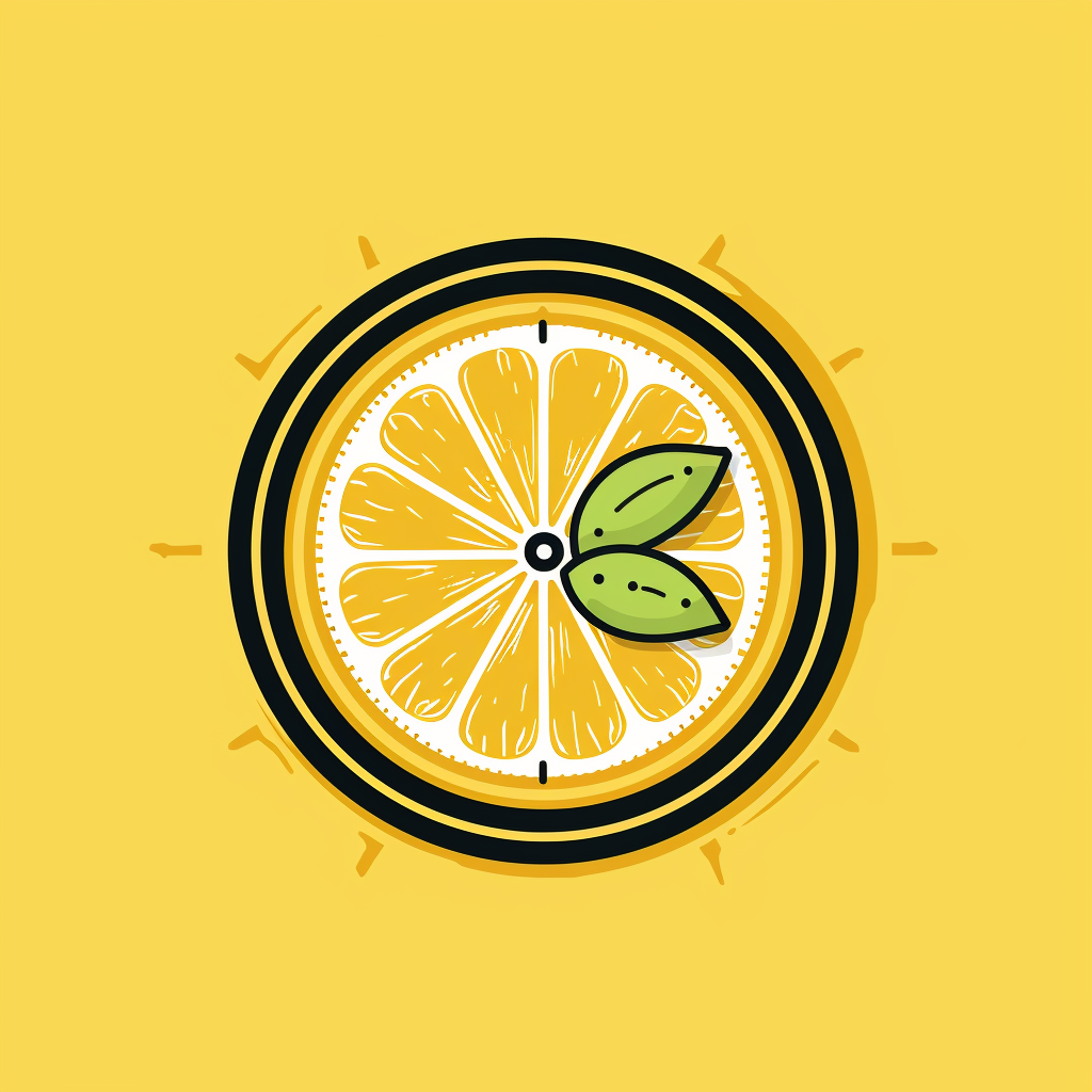 Lemon slice clock logo