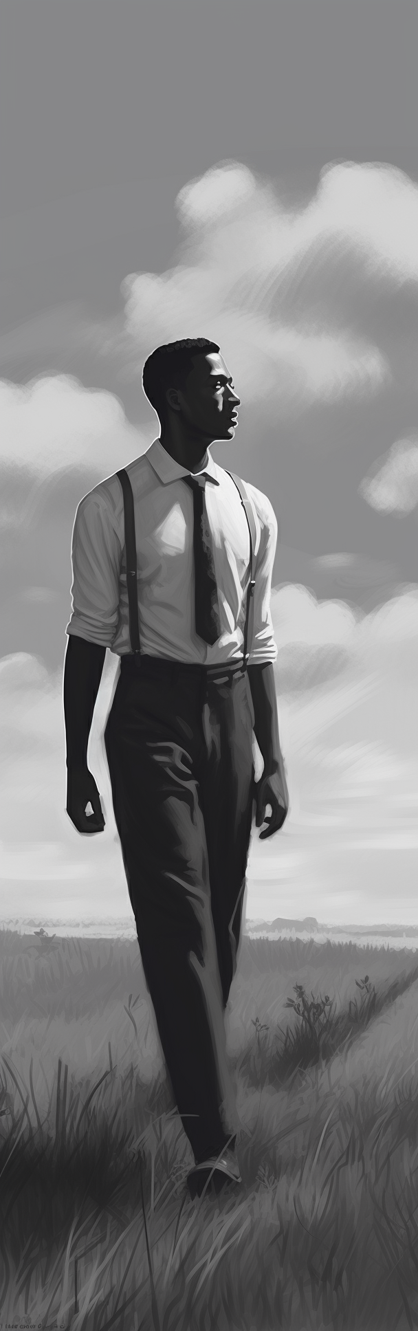 Leon Bridges Sunset Sketch Drawing