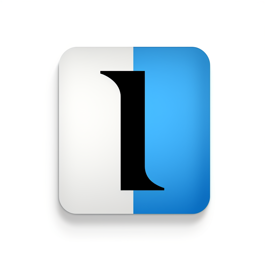 Simple and elegant letter I icon.