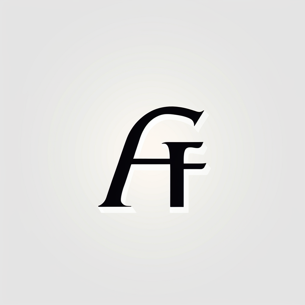 Lettermark Logo FC Serif Vector Simple