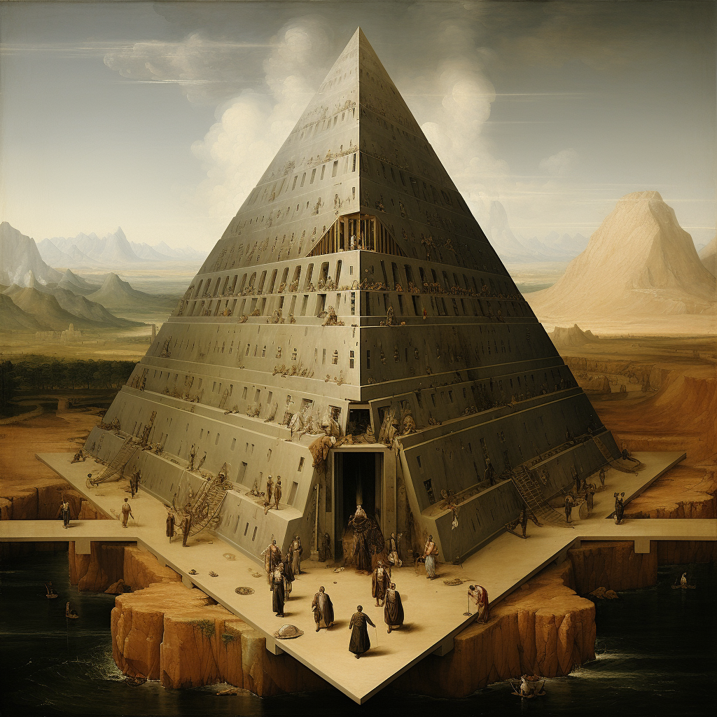 Levitating Great Pyramid Artwork