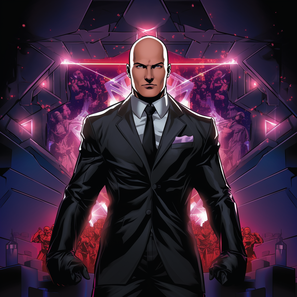 Lex Luthor in iconic heroic poses