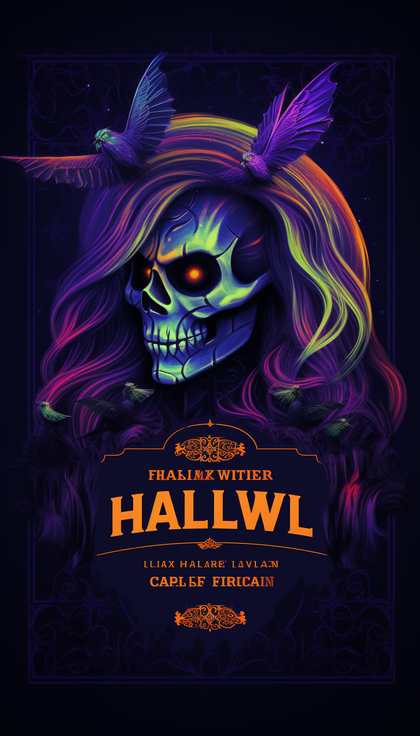 Colorful LGBT Halloween Party Poster