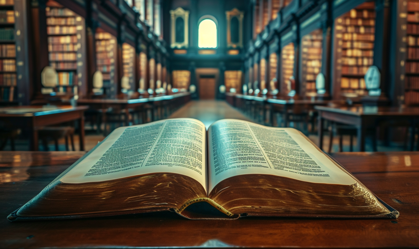 Dictionary on Library Table