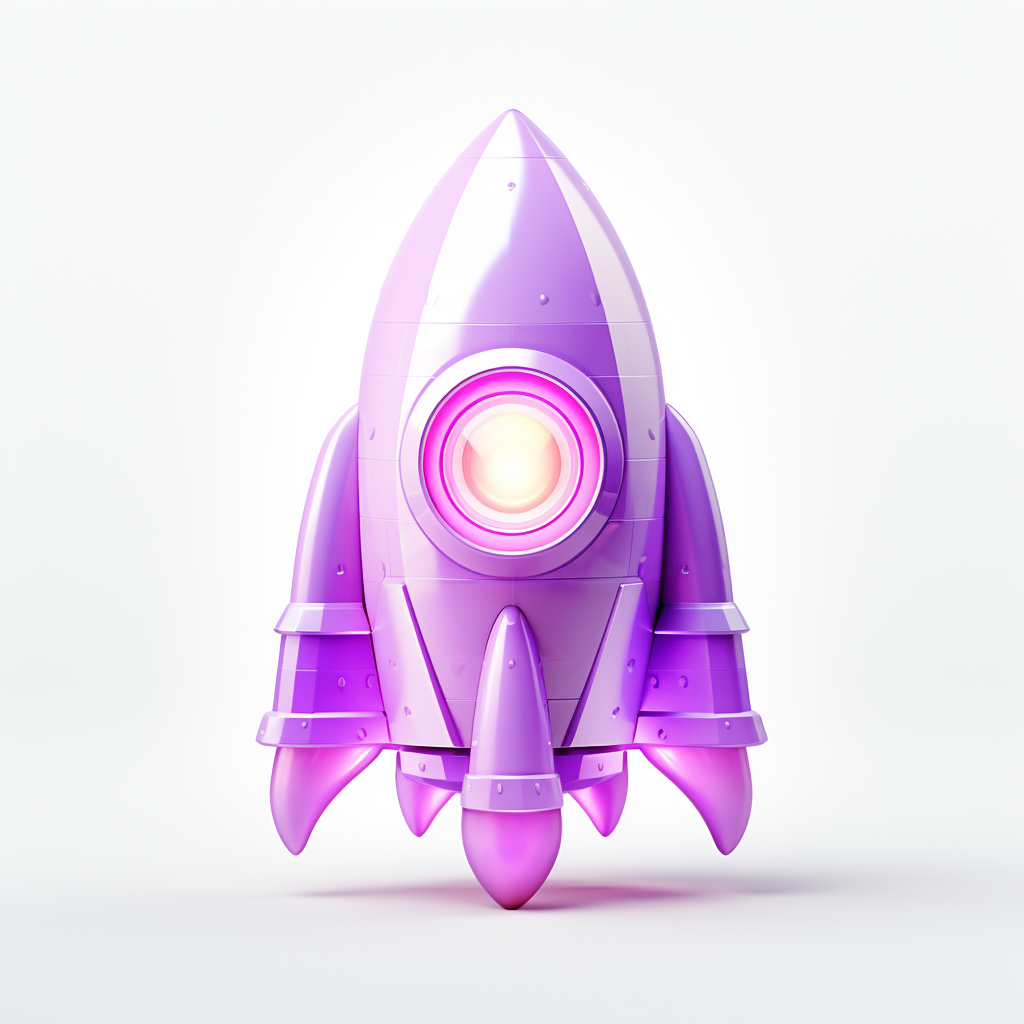 Beautiful rocket art in 3D