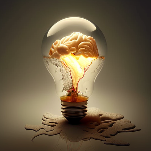 Creative lightbulb brain concept