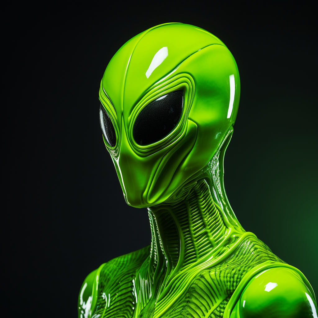 Beautiful lime green alien costume profile picture