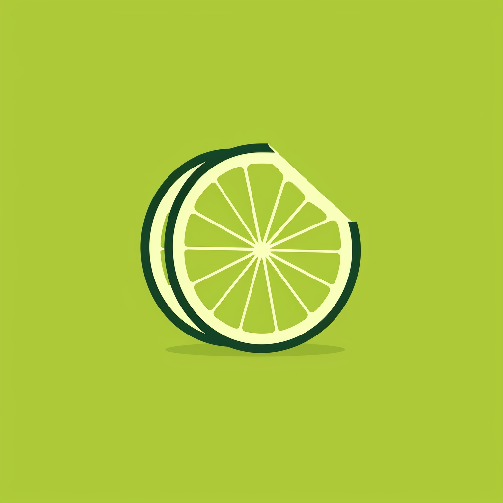 Lime minimal Japanese book cover