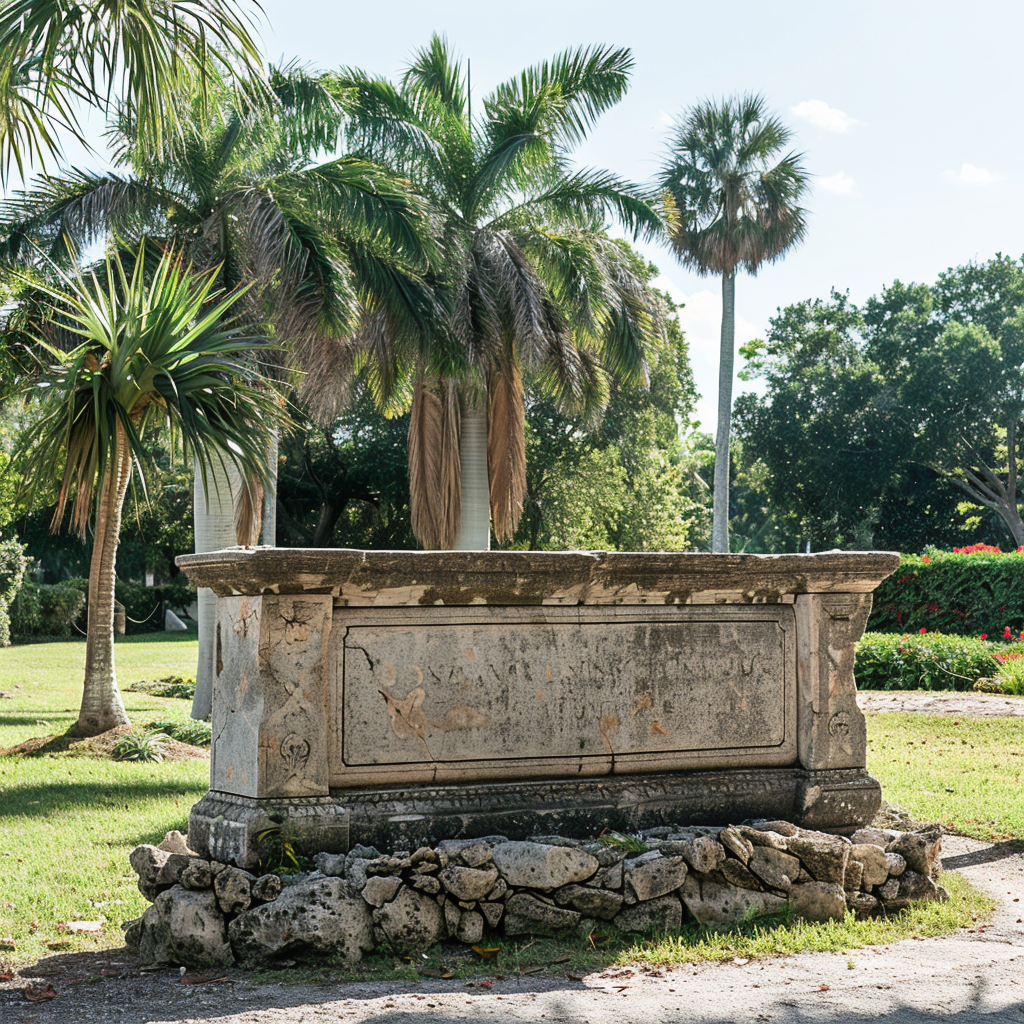 Welcome sign statue in park