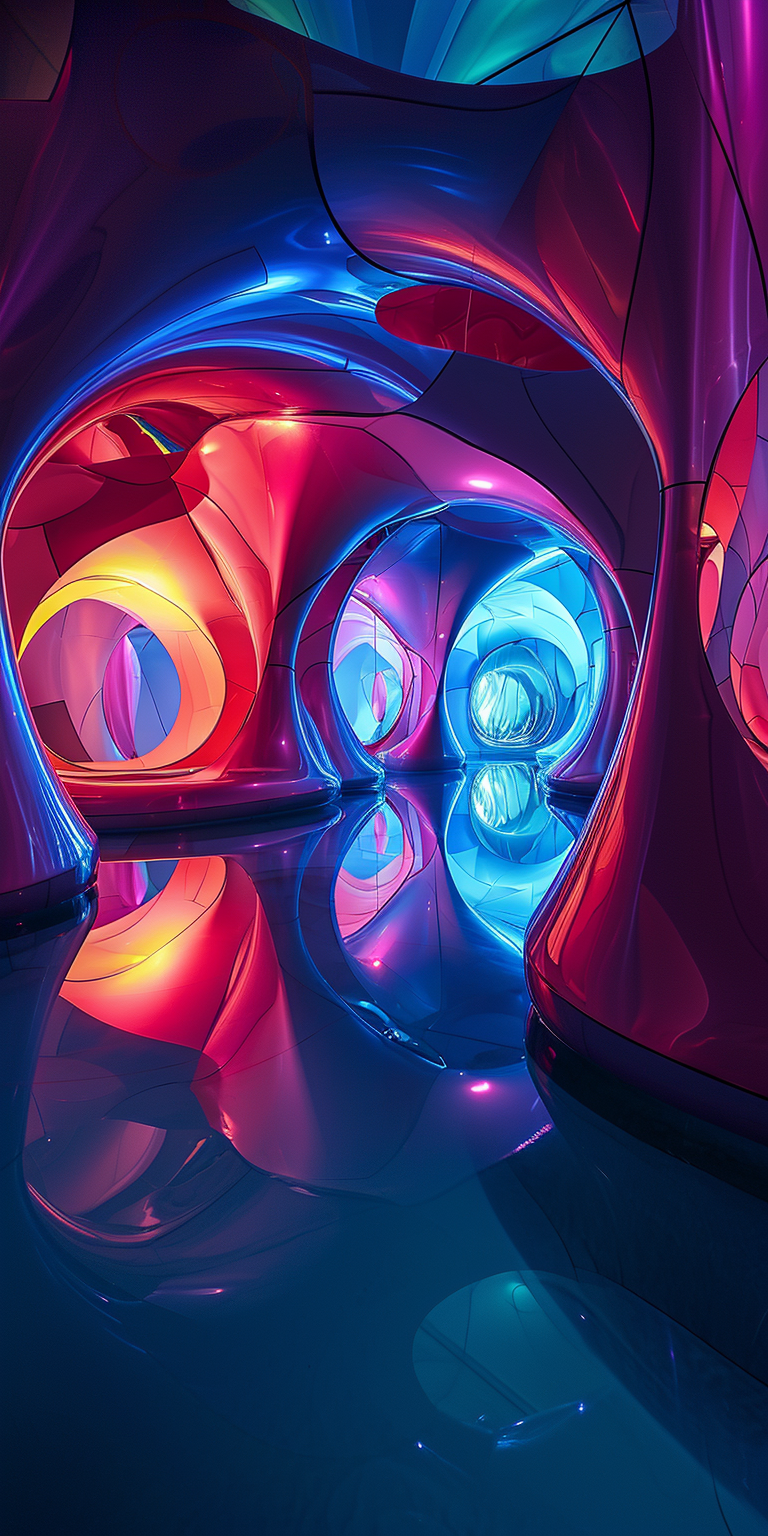 Surreal solar crystalcore luminarium space