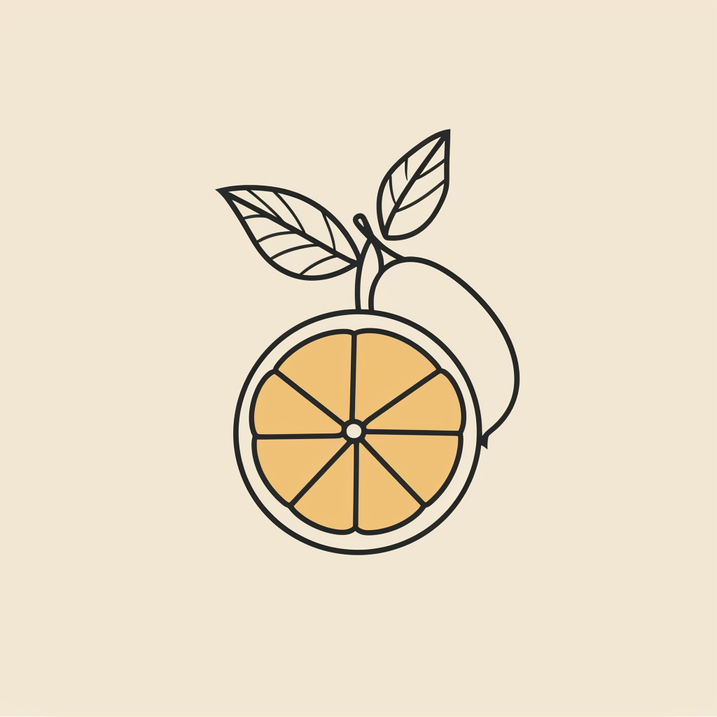 Limoncello Bar Logo with Leaf