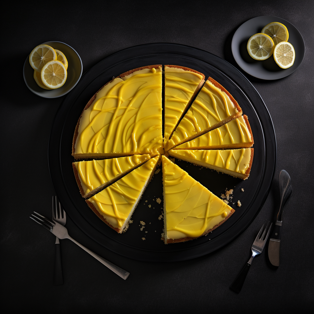 Sliced Limoncello Torte with Extra Sauce