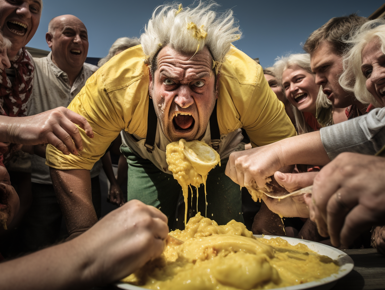 Till Lindemann at Concrete Eating Contest