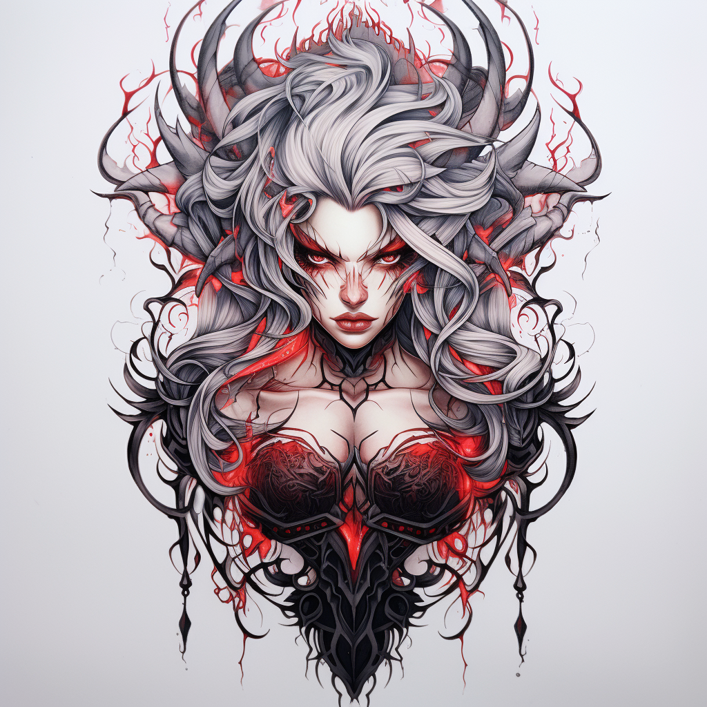 Diablo 4 Lilith Line Tattoo Image