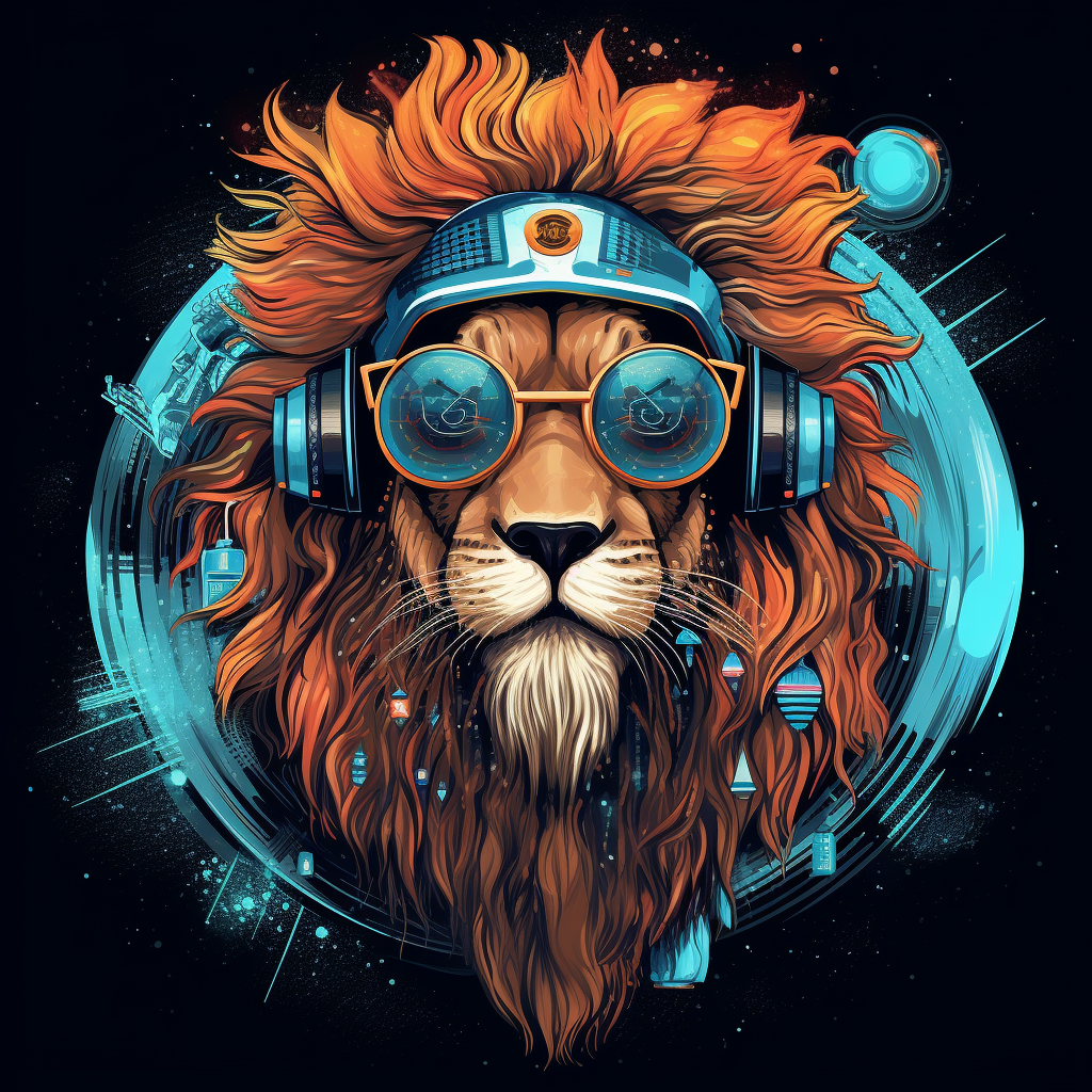 Lion Cryptopunk with Moustache Picture