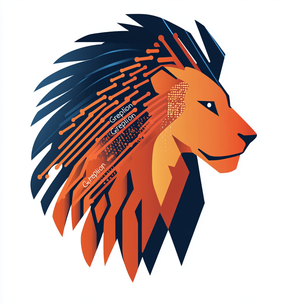 Stylized Lion Head Logo