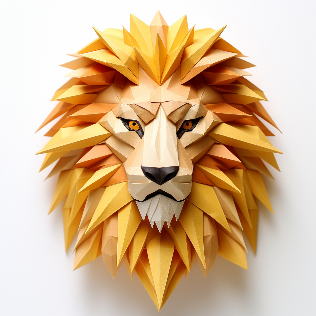 Lion Origami Image