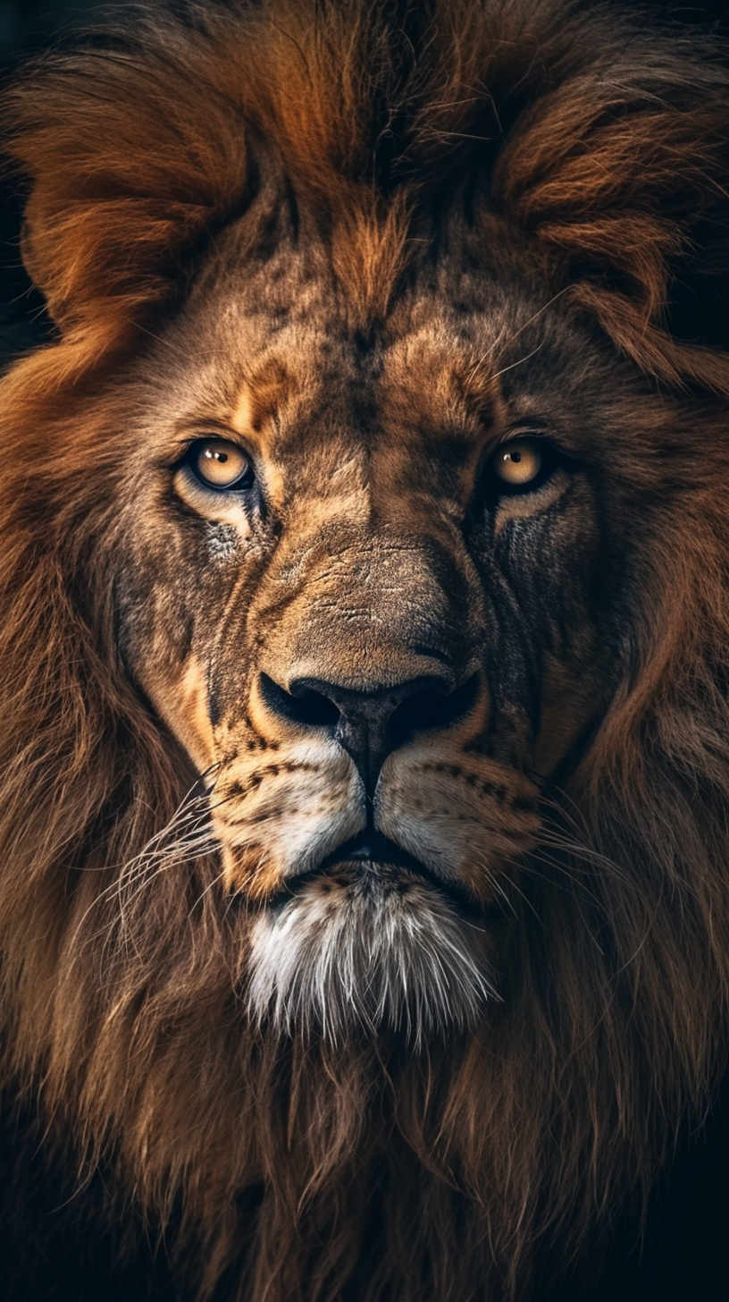 Lion Portrait Realistic Art