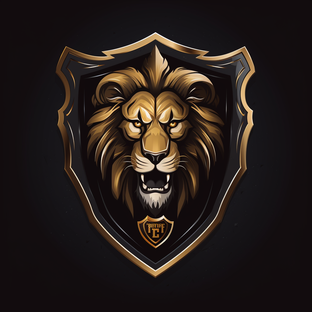 Lionheart Football Club emblem logo with lion and football