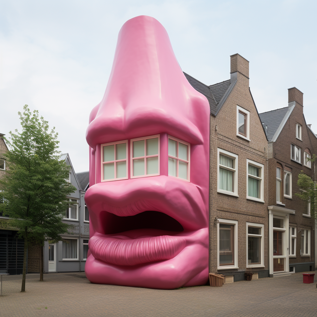 Beautiful Lipstick House in Velserbroek