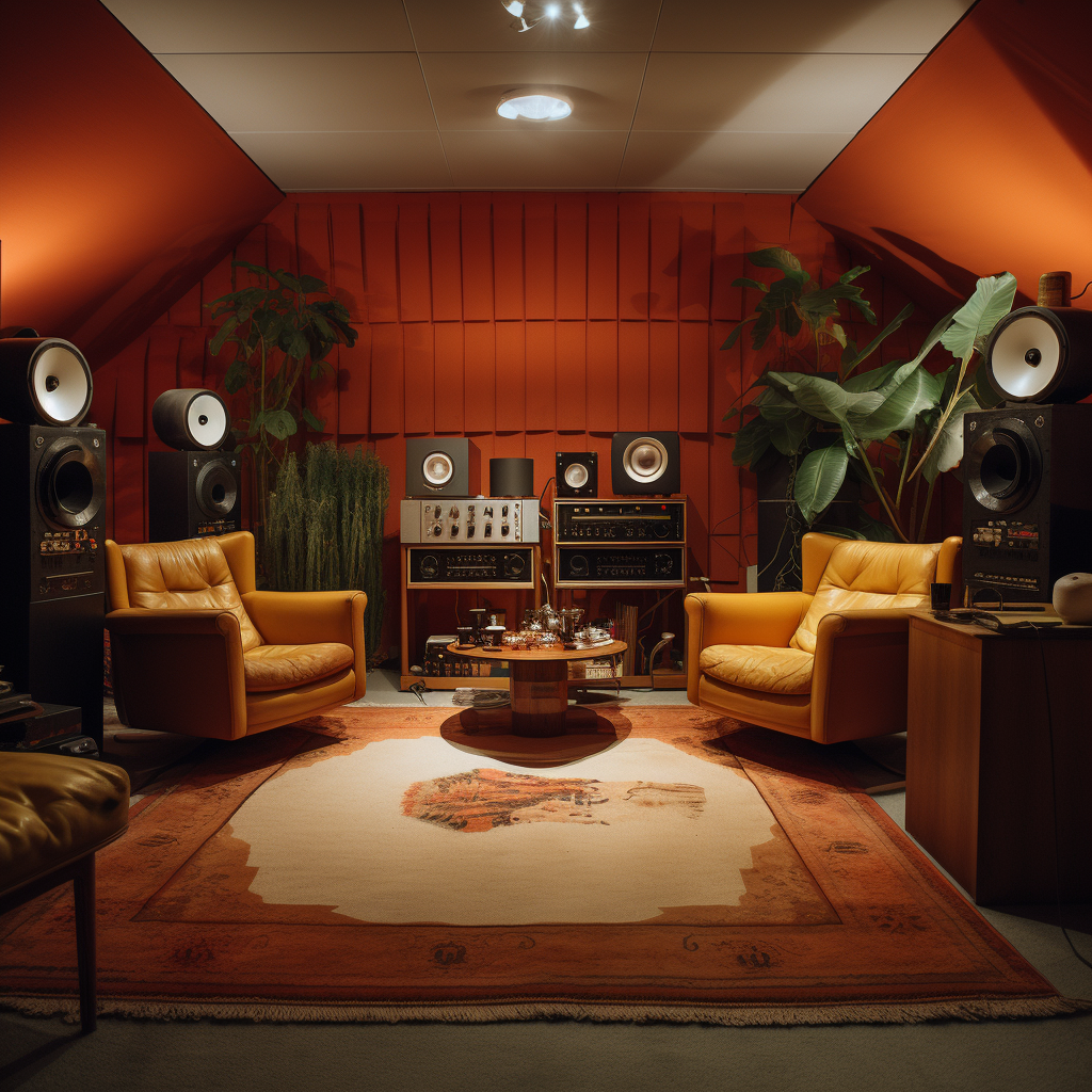 Listening Room with Ultra Wide Lens