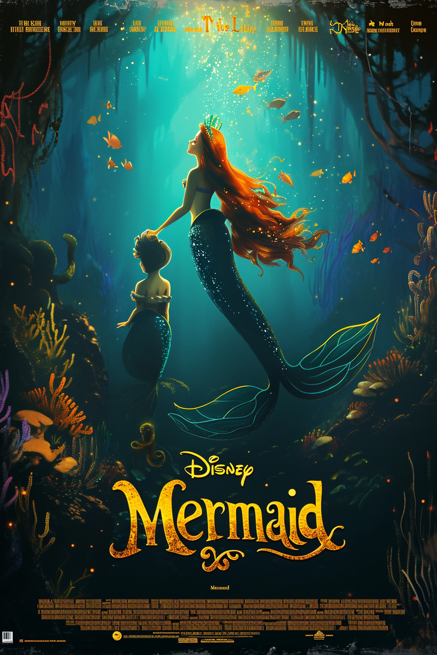 Little Mermaid movie poster by Rasputin