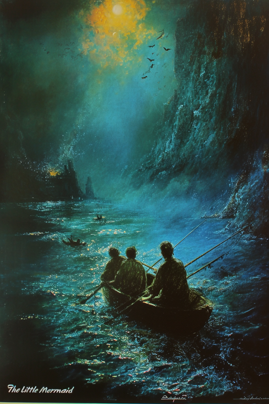 Little Mermaid movie poster by Zdzisław Beksiński