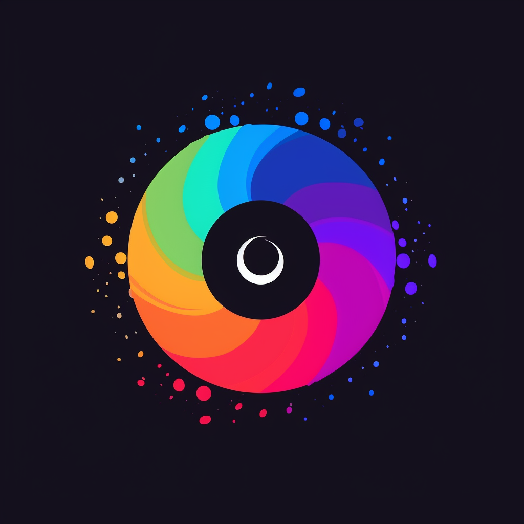 Colorful live streaming platform logo