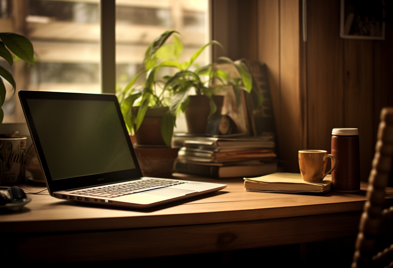 Comfortable home office desk