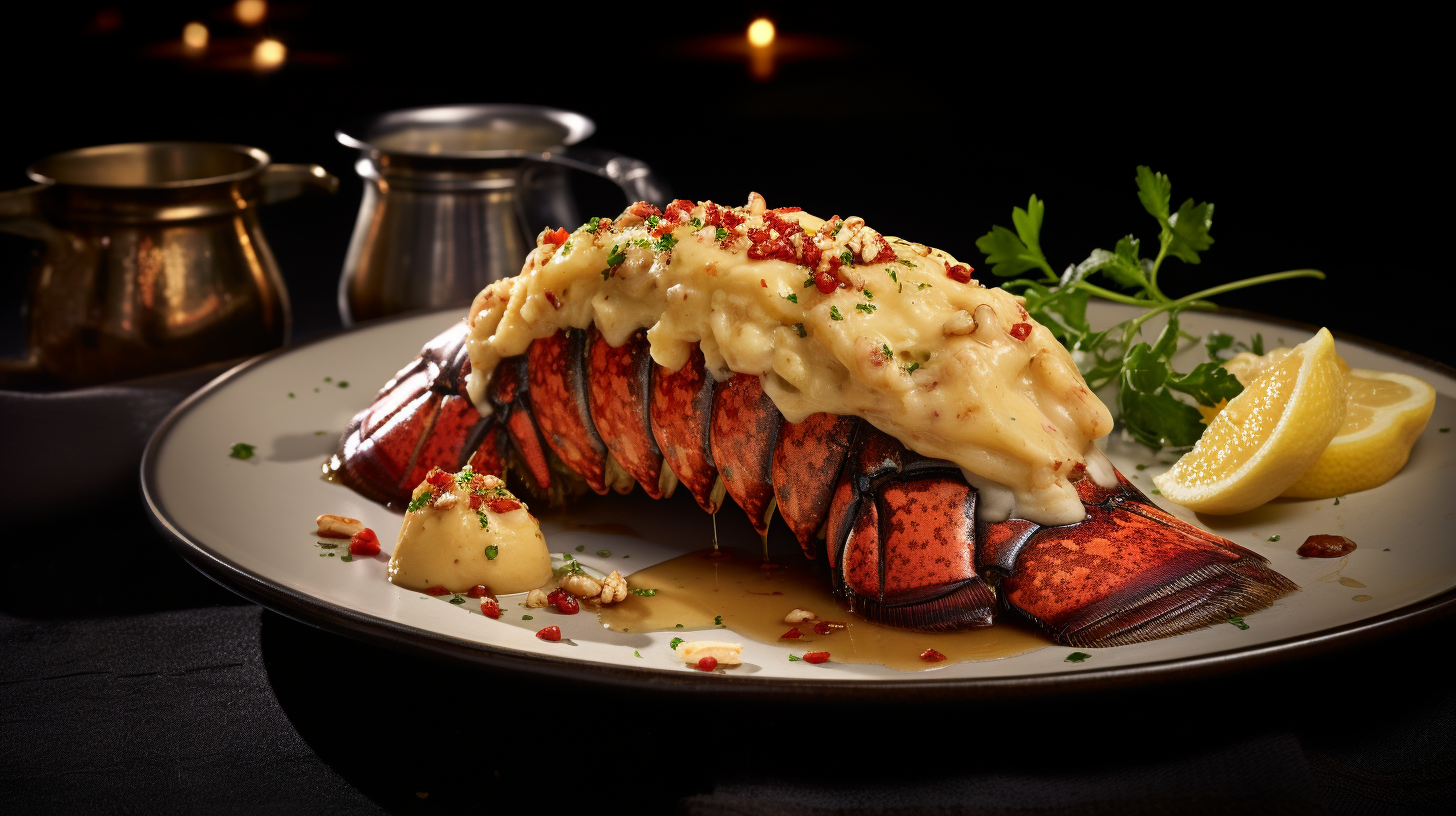 Delicious Lobster Tail with Roasted Hazelnuts