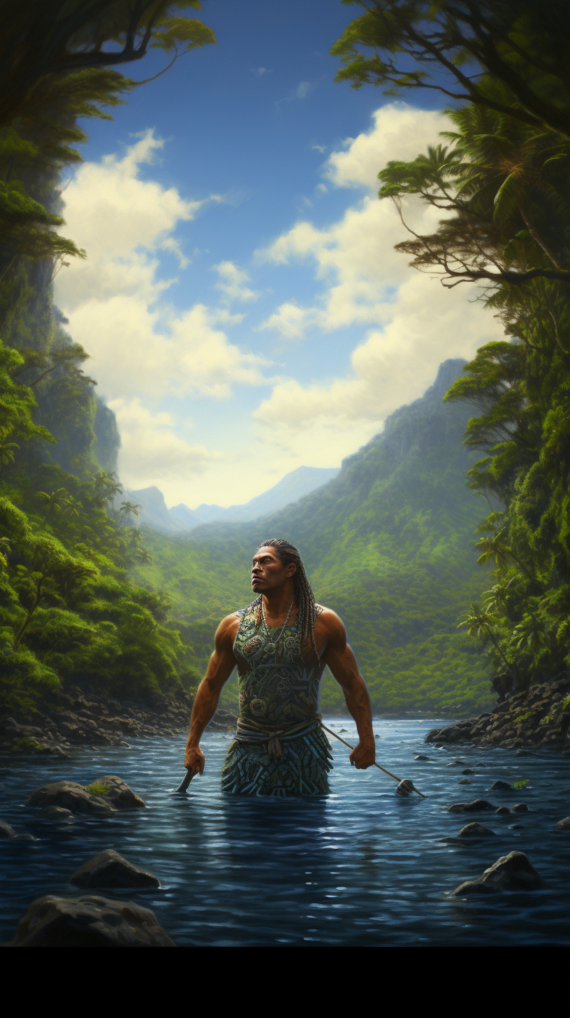 Image showcasing local legends and myths in the Pacific Islands