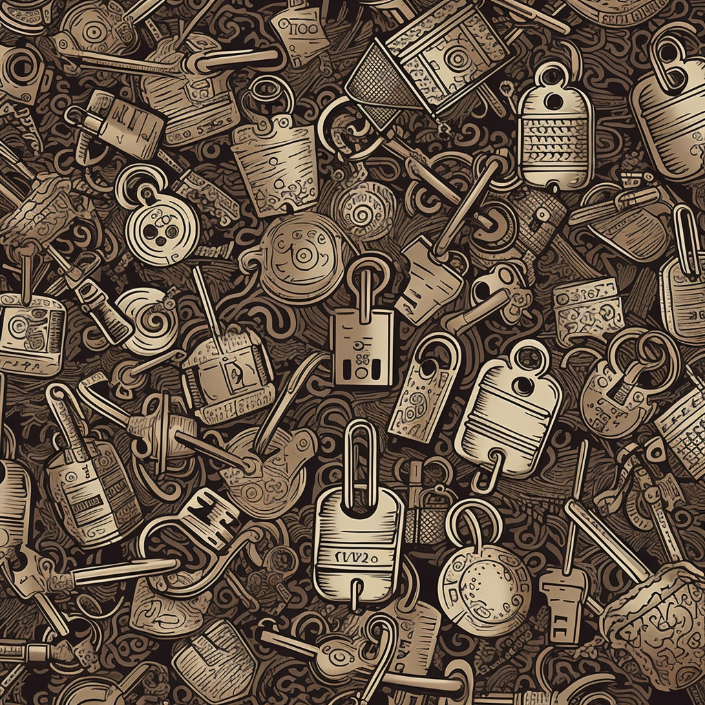 Pattern vector of locks and keys