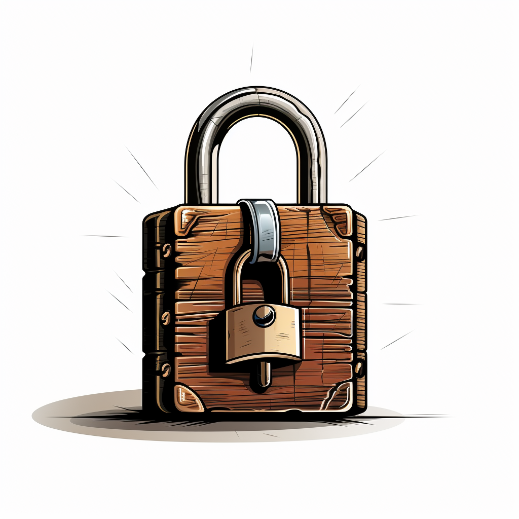 Colorful lock illustration for creative inspiration