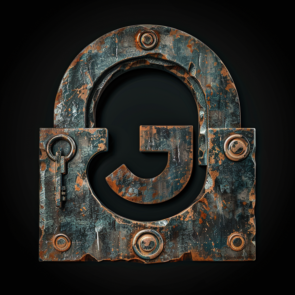 Lock logo with letter G