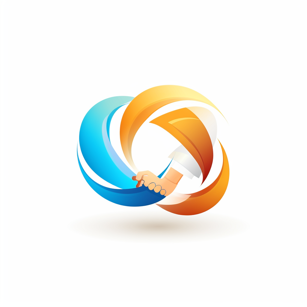 Logo showcasing business teamwork and collaboration