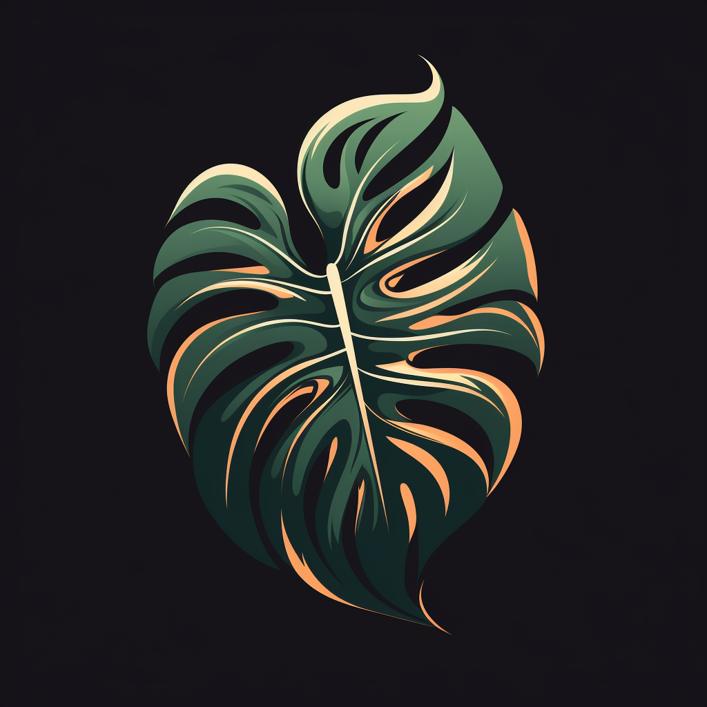 Monstera logo in black