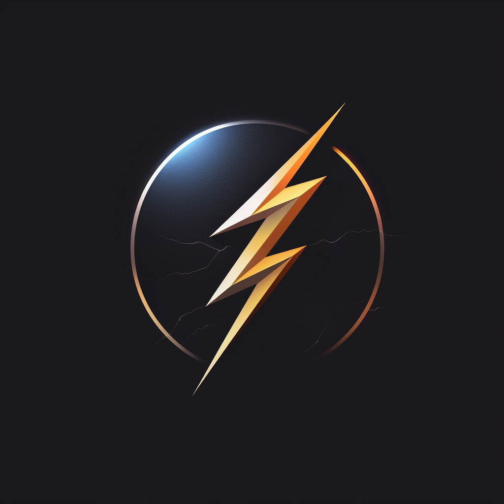 Logo style lightning bolt icon