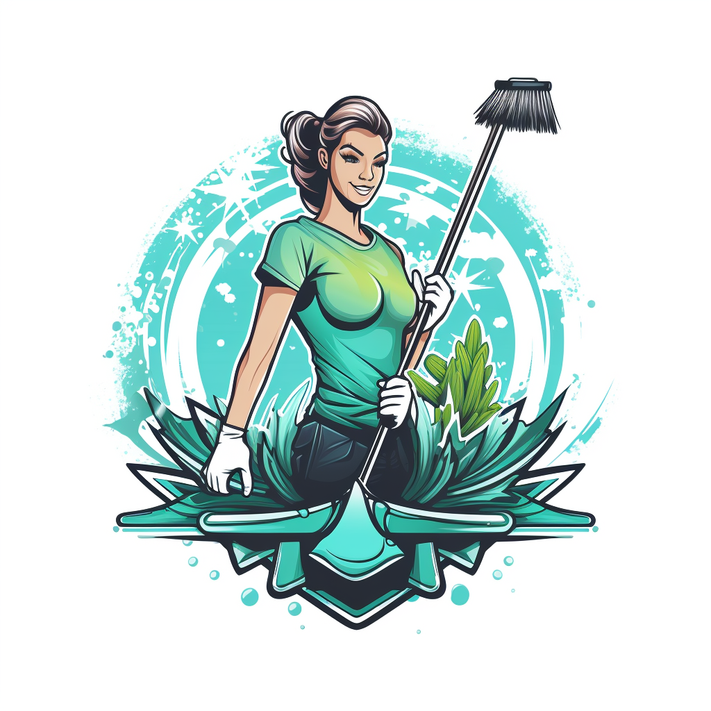 Cleaning Service Logo Vector Clip Art