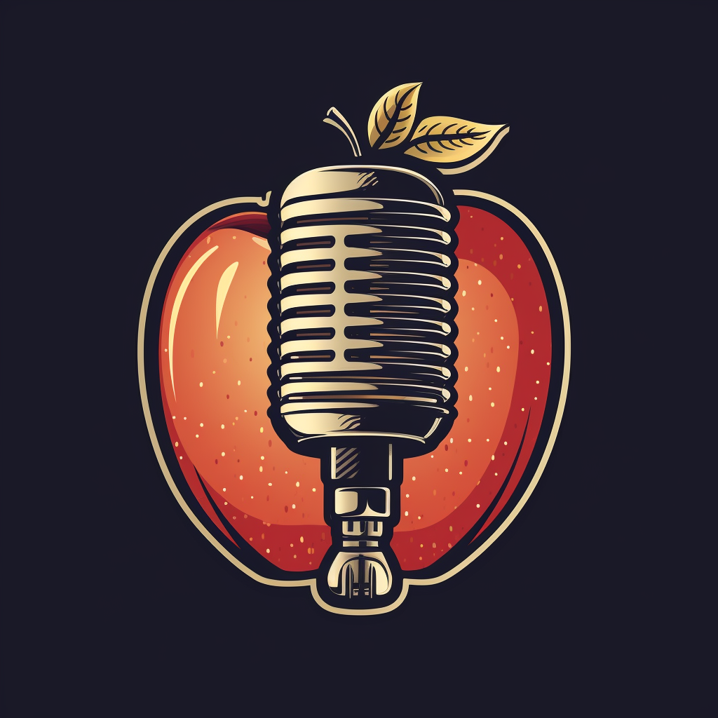 Vintage Apple Microphone Icon