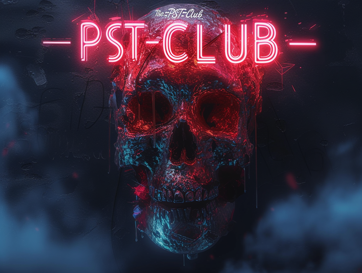 Cyberpunk logo design for The PST Club