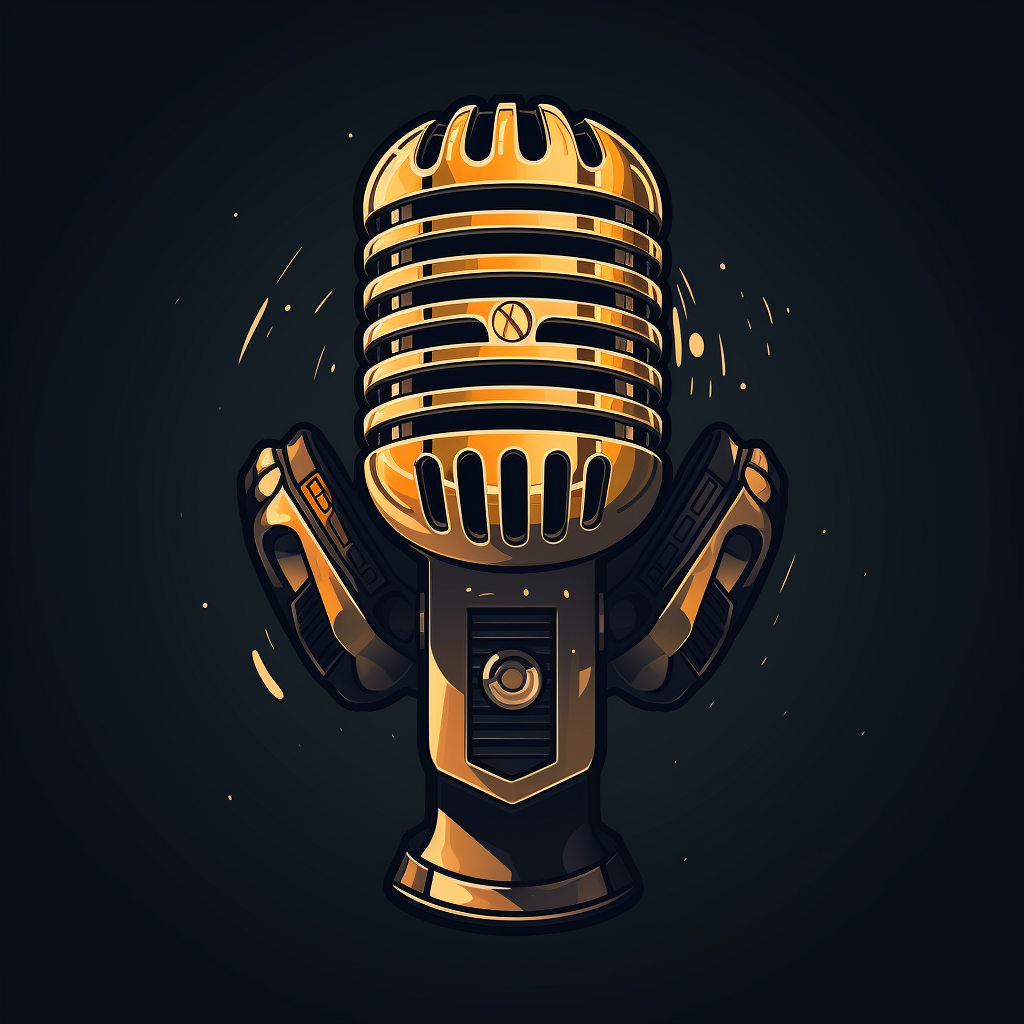 Old School Microphone Illustration