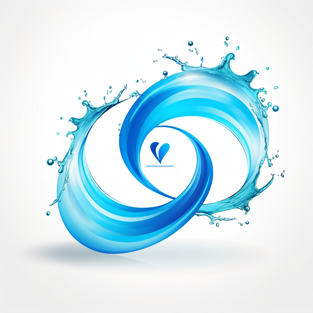 Logo with Water Wave Infinity Sign