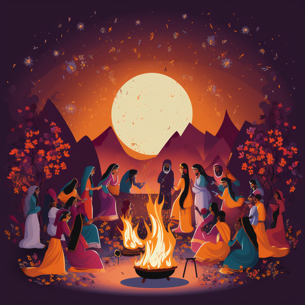 Lohri festival graphic