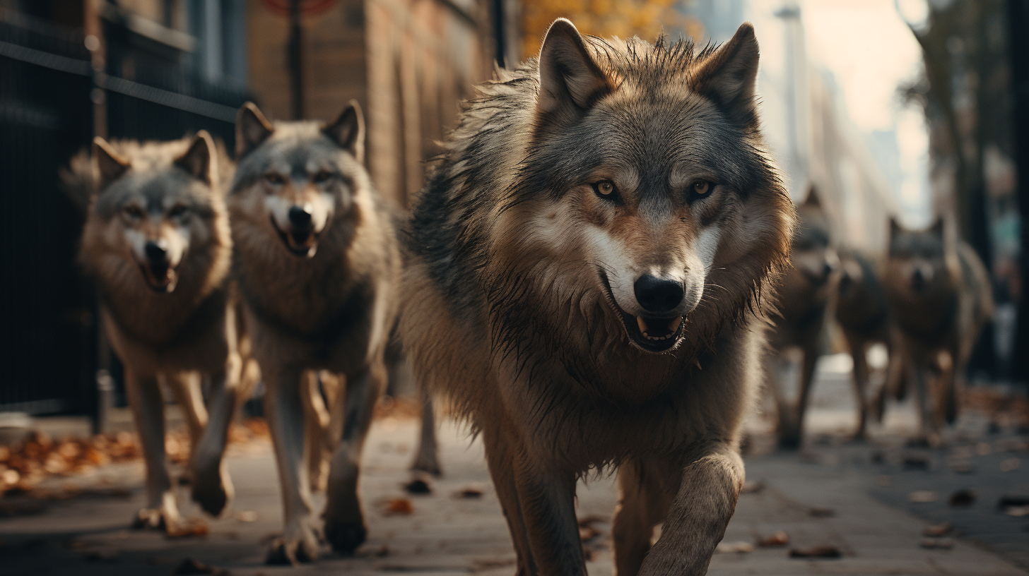 Photo of majestic London wolves