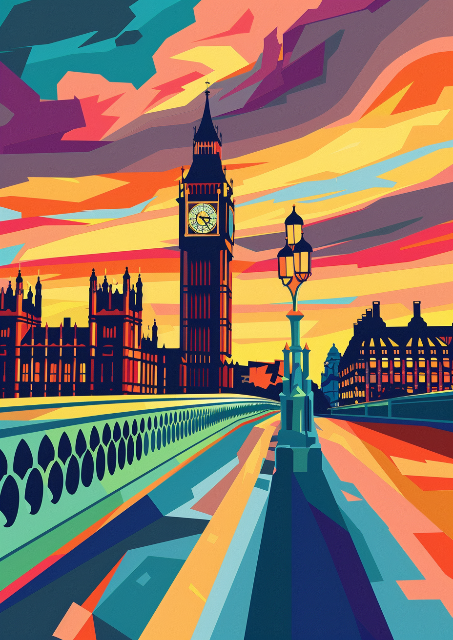 Modern Big Ben Illustration